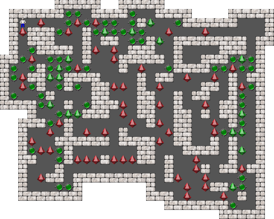 Sokoban Mass Remodel level 1207